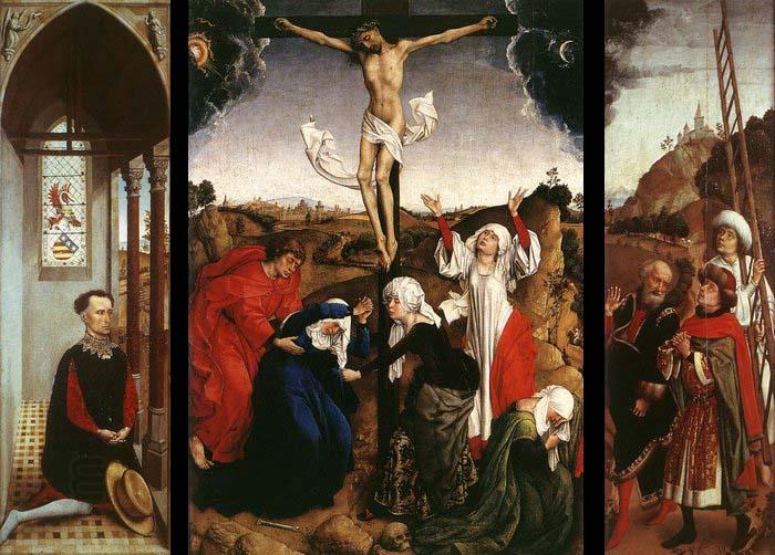 WEYDEN, Rogier van der Abegg Triptych oil painting picture